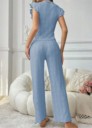 Nuovo set pigiama da donna con trama in pizzo di fascia alta, primavera ed estate, stile europeo e americano