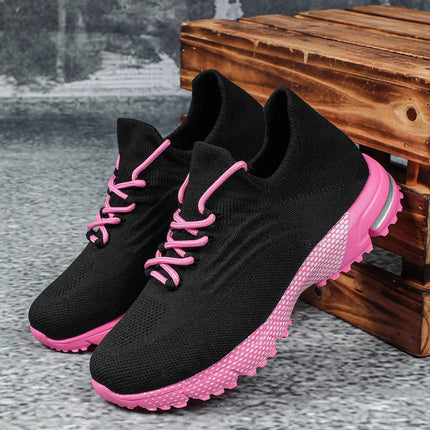 Breathable Socks Shoes Women Lightweight Knitted Casual Sneakers Non-slip Walking Footwear Outdoor Jogging Fitness Sports PlatiNum