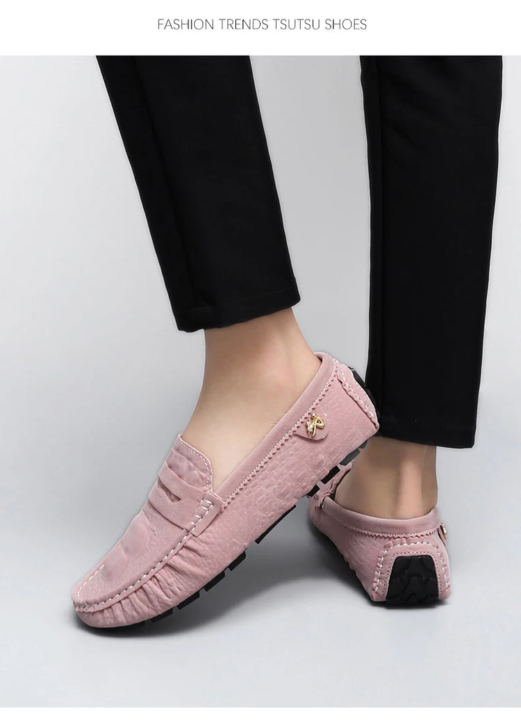 Scarpe Italiane Formali da Uomo, Mocassini in Pelle Fatti a Mano, Scarpe Casual da Guida, Slip-on di Lusso Comodi per Uomo