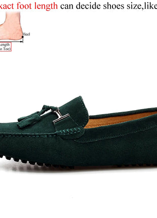 Mocassini da uomo primavera estate scarpe Casual in pelle scamosciata Slip-ons da uomo Luxury Brand Mocassin Man Plus Size 50 51 52 53 per piede grande