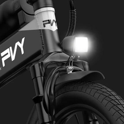 Bicicletta Elettrica Pieghevole PVY Z20 MAX con Sensore di Coppia, Doppia Batteria per Pendolarismo Urbano, E-bike a Pedalata Assistita con Autonomia di 25.6Ah
