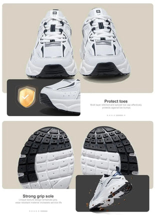 Baasploa Women Running Shoes Lightweight Breathable Sport Shoes Female Comfort White Casual Sneakers Height Increase Cushioning PlatiNum