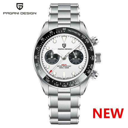 Nuovo Orologio da Uomo PAGANI DESIGN BB Panda 2026, Orologio al Quarzo di Lusso Retrò, Cronografo Sportivo da Polso, Impermeabile 100M, Luminoso