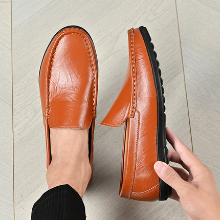 Scarpe Casual da Uomo in Pelle PU, Nuovi Arrivi, Mocassini Leggeri e Comodi, Scarpe da Guida e da Cerimonia, Slip-On