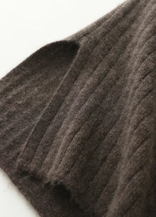 Autumn Winter Women Wool Skirt Elastic Waist Mini Slim Fit Cashmere Skirts 100% Merino Wool Knitted Office Lady Above Knee Dress PlatiNum