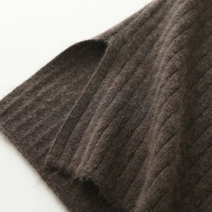 Autumn Winter Women Wool Skirt Elastic Waist Mini Slim Fit Cashmere Skirts 100% Merino Wool Knitted Office Lady Above Knee Dress PlatiNum