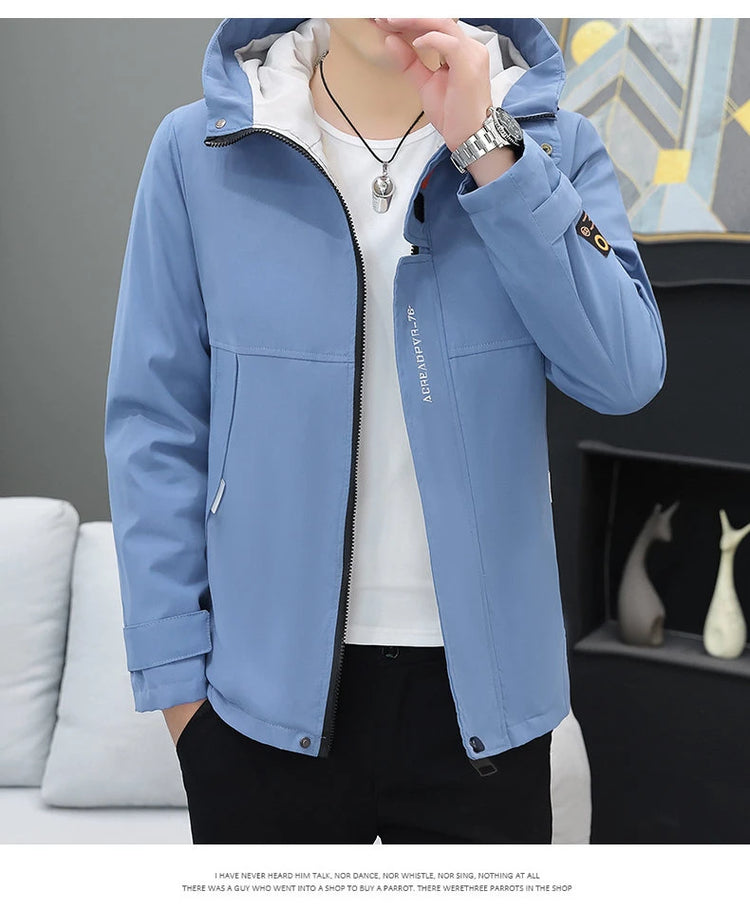 Men's Autumn/Winter Jackets New Arrived Trendy Brand Couple Jacket Men's Women's Handsome Casual Hooded Work Jacket Coat