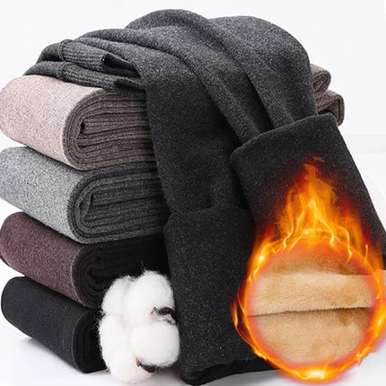Colorful Fleece Lined Tights Women Winter Thermal Pantyhose Polar Skin Black Effect Stockings Leg Warmers Thick Opaque Leggings PlatiNum