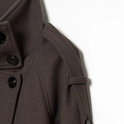 Women's New Jackets Autumn 2026 Fashion Loose High-necked Warm Autumn Woolen Coats Chic Women's Street Youth Outerwear Coats