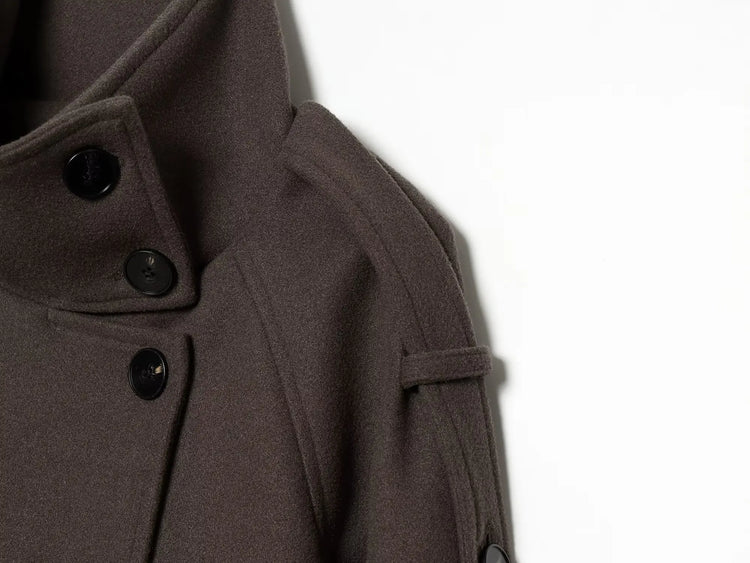 Women's New Jackets Autumn 2026 Fashion Loose High-necked Warm Autumn Woolen Coats Chic Women's Street Youth Outerwear Coats