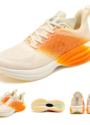 ONEMIX Scarpe da corsa da uomo in stile cinese Traspirante Carattere di moda Vamp Cuscino d'aria Scarpe sportive Scarpe da ginnastica da passeggio all'aperto PlatiNum