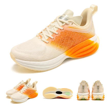 ONEMIX Scarpe da corsa da uomo in stile cinese Traspirante Carattere di moda Vamp Cuscino d'aria Scarpe sportive Scarpe da ginnastica da passeggio all'aperto PlatiNum