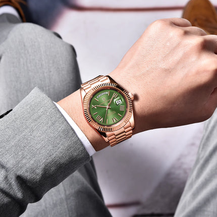 PAGANI DESIGN DD40 Orologio automatico da uomo in oro rosa di lusso Giappone NH36A Orologio da polso meccanico da uomo Orologi impermeabili in acciaio inossidabile