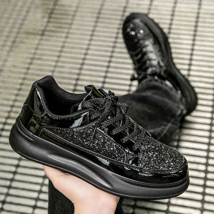 New Men Skateboard Shoes Platform Trend Sport Shoes Women Sneaker Sequin Shoes for Men Chaussure Homme Female Sneakers