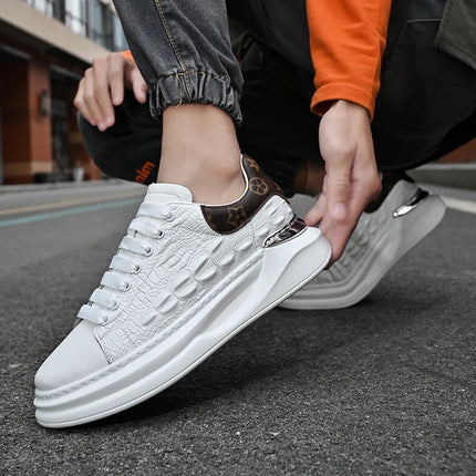 Leather Shoes Men's Skateboard Cricket for Men Sports Running Sneakers Male Luxury Designer Flats Platform
