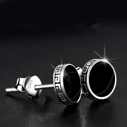 Lihong Orecchini in argento 925 personalizzati Orecchini singoli da uomo Gioielli hip-hop punk di strada platinumshop