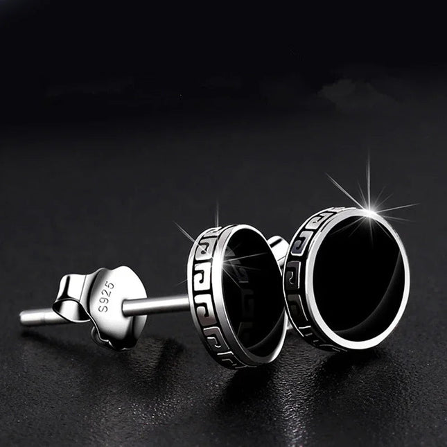 Lihong Orecchini in argento 925 personalizzati Orecchini singoli da uomo Gioielli hip-hop punk di strada platinumshop