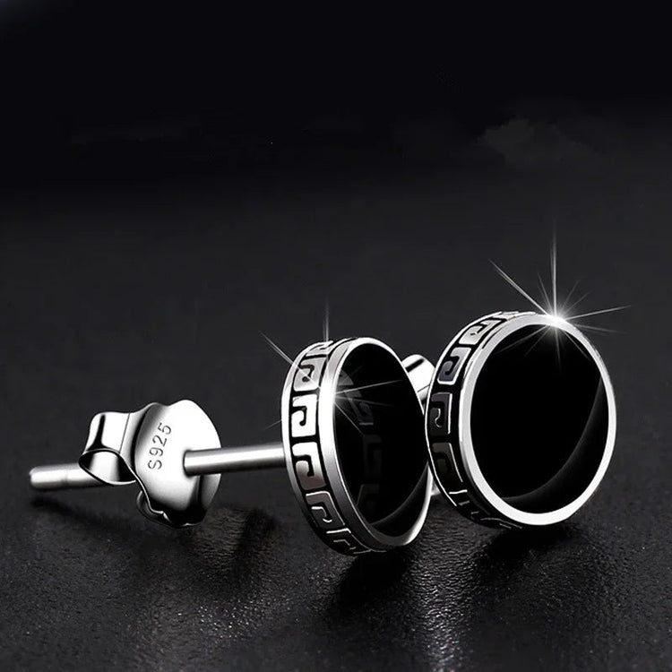 Lihong Orecchini in argento 925 personalizzati Orecchini singoli da uomo Gioielli hip-hop punk di strada platinumshop