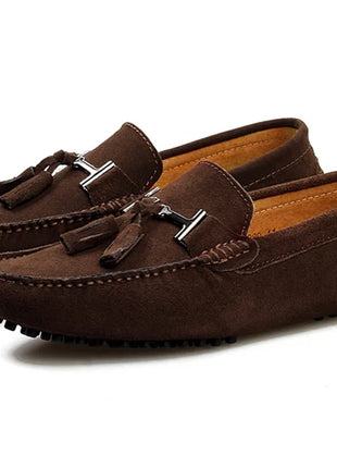Mocassini da uomo primavera estate scarpe Casual in pelle scamosciata Slip-ons da uomo Luxury Brand Mocassin Man Plus Size 50 51 52 53 per piede grande