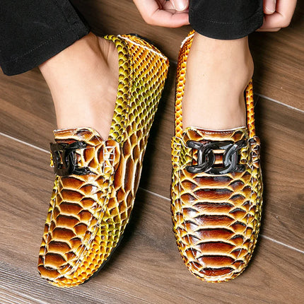 Mocassini in Pelle da Uomo 39-46, Scarpe Eleganti per Matrimoni e Feste, Calzature di Alta Qualità, Mocassini Slip-on di Lusso per Uomo