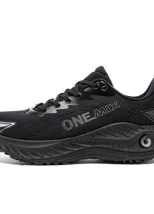 ONEMIX Black Men Basic Racing Road Running Shoes Summer Mesh traspirante scarpe sportive cuscino Durable Outdoor Sneakers Plus Size PlatiNum
