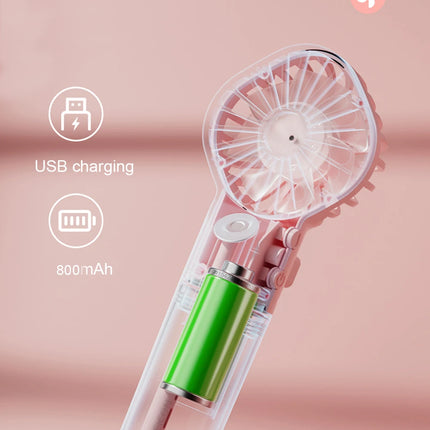 Ventilatore spray portatile portatile Mini umidificatore Ventilatore 4 velocità Potente vento USB ricaricabile Ventilatore nebulizzatore d'acqua Piccolo ventilatore esterno