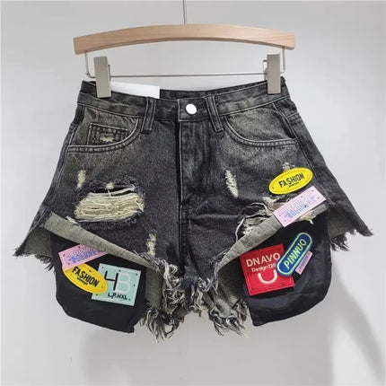 Pantaloncini Estivi in Denim con Frange per Ragazze, Nuovi Stili alla Moda, Versatili e Personalizzati, Shorts Strappati Trendy da Donna