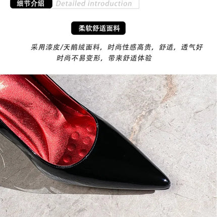Scarpe da Donna di Lusso con Decorazioni Metalliche, Tacco Alto a Punta, Eleganti Scarpe Casual Francesi, Zapatos Mujer platinumshop