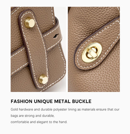 Zency 2024 New Retro Stitching Color Fashion borsa da donna in vera pelle borsa a tracolla borsa a tracolla Cross Body Top Handl