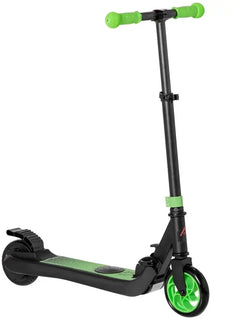 Monopattino elettrico pieghevole per bambini dai 6 anni in su, velocità 8 km/h, 71x36.5x75-80cm, alluminio, acciaio, verde