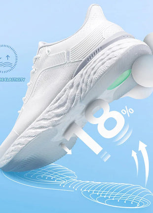 ONEMIX YUE SHUANG Running Shoes for Men Air Cushion Athletic Couple Trainers Sport Runner Shoes Outdoor Women Walking Sneakers PlatiNum