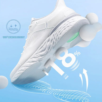 ONEMIX YUE SHUANG Running Shoes for Men Air Cushion Athletic Couple Trainers Sport Runner Shoes Outdoor Women Walking Sneakers PlatiNum