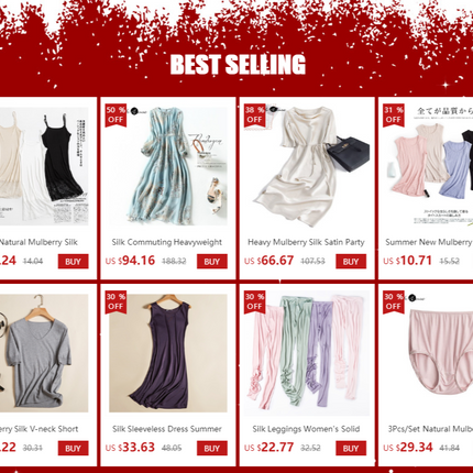 Sexy Natural Mulberry Silk Knitted Lace Camisole Bell Dress Bottom Women's Fashion Nightgown