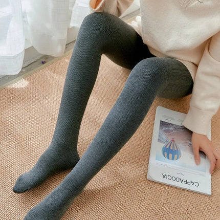 Women's Fall Winter Ribbed Vertical Stripe Thermal Leggings Fleece Thickened  Street Ready Seamless High Waist Thermal Pants PlatiNum