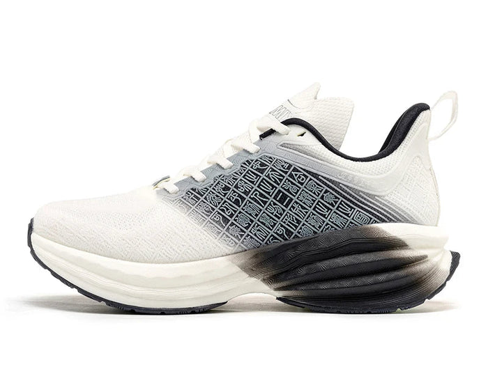ONEMIX Scarpe da corsa da uomo in stile cinese Traspirante Carattere di moda Vamp Cuscino d'aria Scarpe sportive Scarpe da ginnastica da passeggio all'aperto PlatiNum