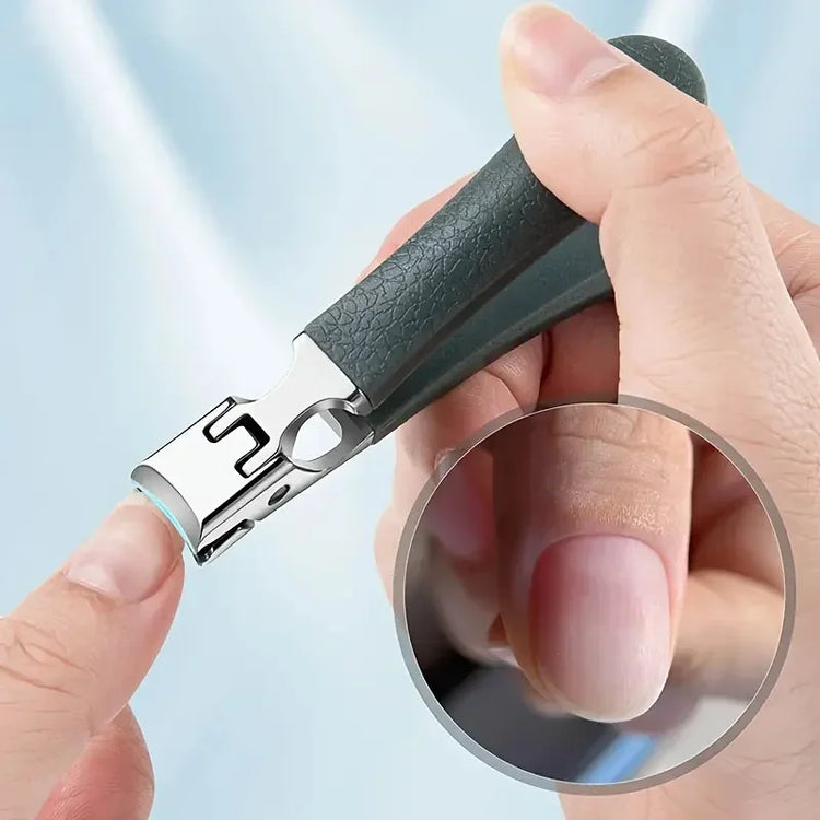 Professional Stainless Steel Nail Clippers Set for Thick Nails Anti-Splash Sharp Trimmer Nail Pedicure Manicure Tools for Men 2028