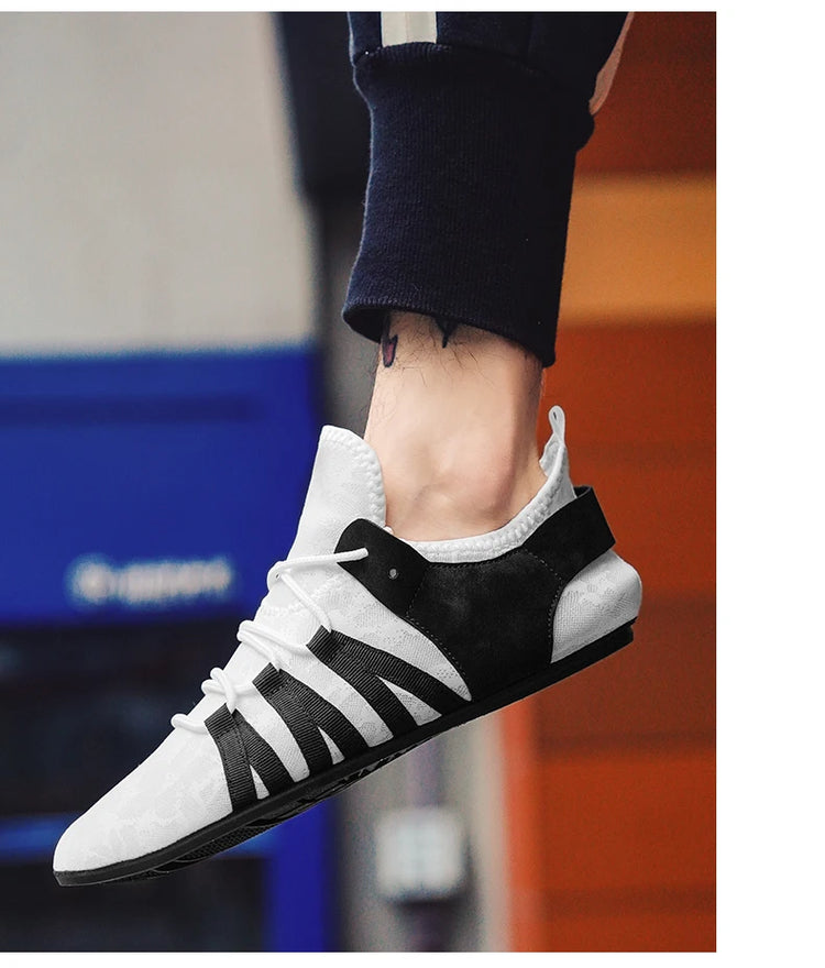YRZL Mocassini in rete da uomo Mocassini da guida Fondo sottile Scarpe basse da passeggio Mocassini casual antiscivolo traspiranti Scarpe da uomo estive