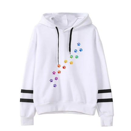 Fashion Autumn And Winter Cat Print Hoodie Sweater Men And Women Pullover Casual Top