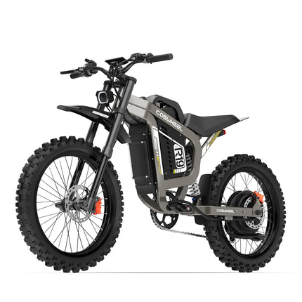 COSWHEEL R19 Bicicletta Elettrica 72V 40AH con Batteria al Litio, E-bike da Montagna per Adulti 9000W, Ciclomotore Elettrico da Uomo, E-truck da Strada