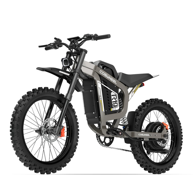 COSWHEEL R19 Bicicletta Elettrica 72V 40AH con Batteria al Litio, E-bike da Montagna per Adulti 9000W, Ciclomotore Elettrico da Uomo, E-truck da Strada