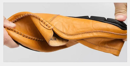Scarpe da Uomo Casual in Pelle, Mocassini di Design, Slip-on, Scarpe da Barca di Alta Qualità, Chaussure Homme