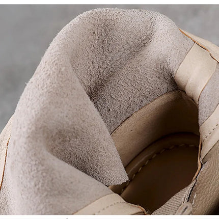 Women's Leather Slip-on Shoes, New Style 2026, Closed-Toe Shoes, Roman Style Sandals, Women's Retro Platform Shoes