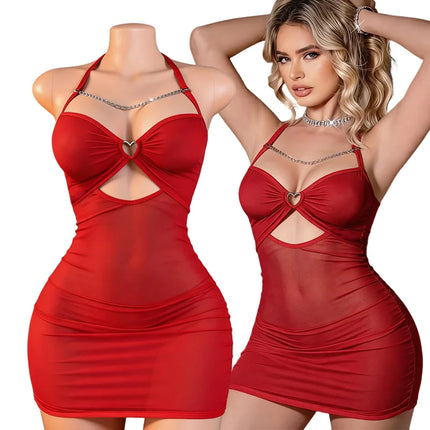 Womens Nightdress Plus Size Sexy Lingerie Nightwear Sleepskirt Underwear Sleepwear Mini Club Dress Pajamas Sleepwear Exotic Nigh