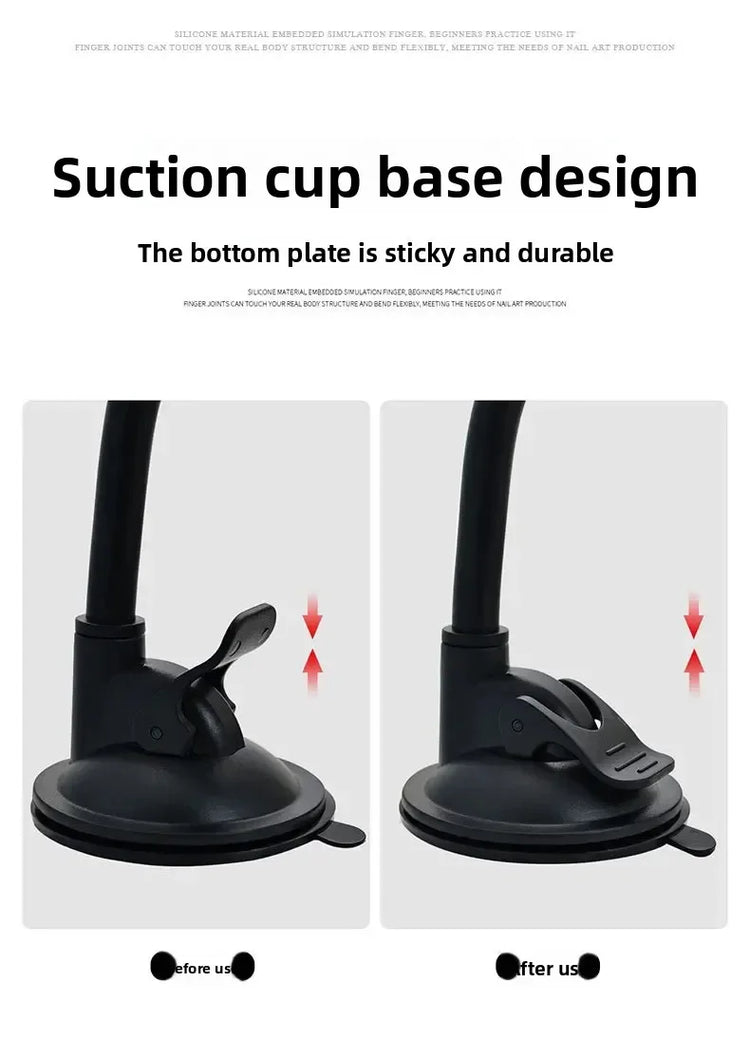 Bendable Nail Simulation Practice Finger Silicone Soft Nails Art Training Fake Finger for Acrylic DIY Display Manicure Tool 2028