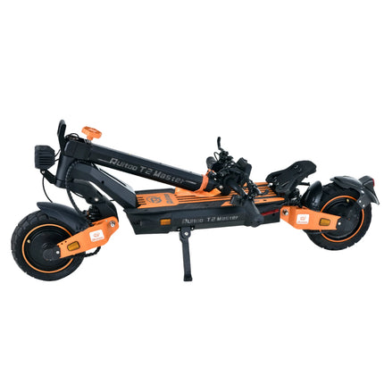 Potente Monopattino Elettrico T2 Master, 2400W, 52V 20.8Ah, Autonomia 65km, Doppio Motore, Pneumatici All-Terrain da 10'', Pieghevole