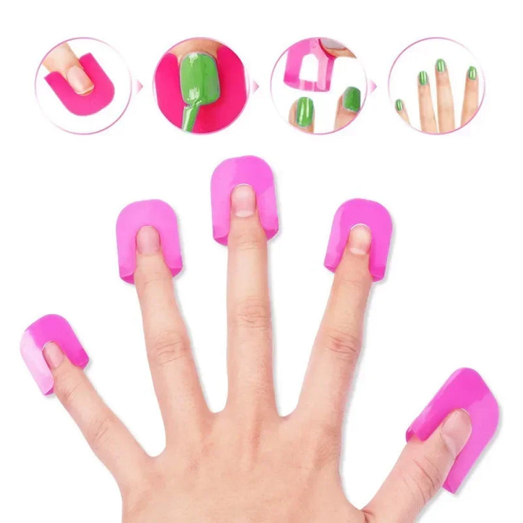 26pcs/set 10 Sizes G Curve Shape Varnish Shield Nail Protector Finger Cover Spill-Proof French Stickers Manicure Nail Art Tools