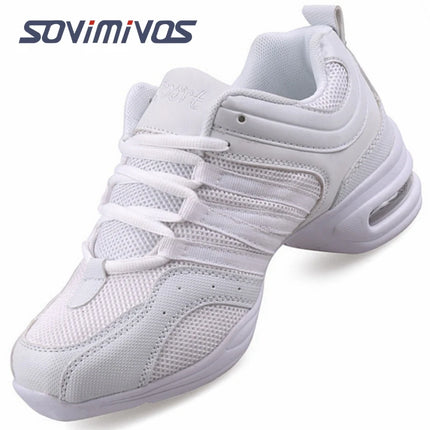 New Soft Outsole Breath Dance Shoes Women Sports Feature Dance Sneakers Jazz Hip Hop Shoes Woman Dancing Shoes Ladies Sneakers