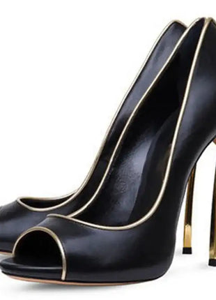 Nuove donne di estate pompe superficiale peep-toe tacchi alti scarpe da donna donna metallo stiletto punta a punta scarpe da donna Zapatos De Mujer platinumshop