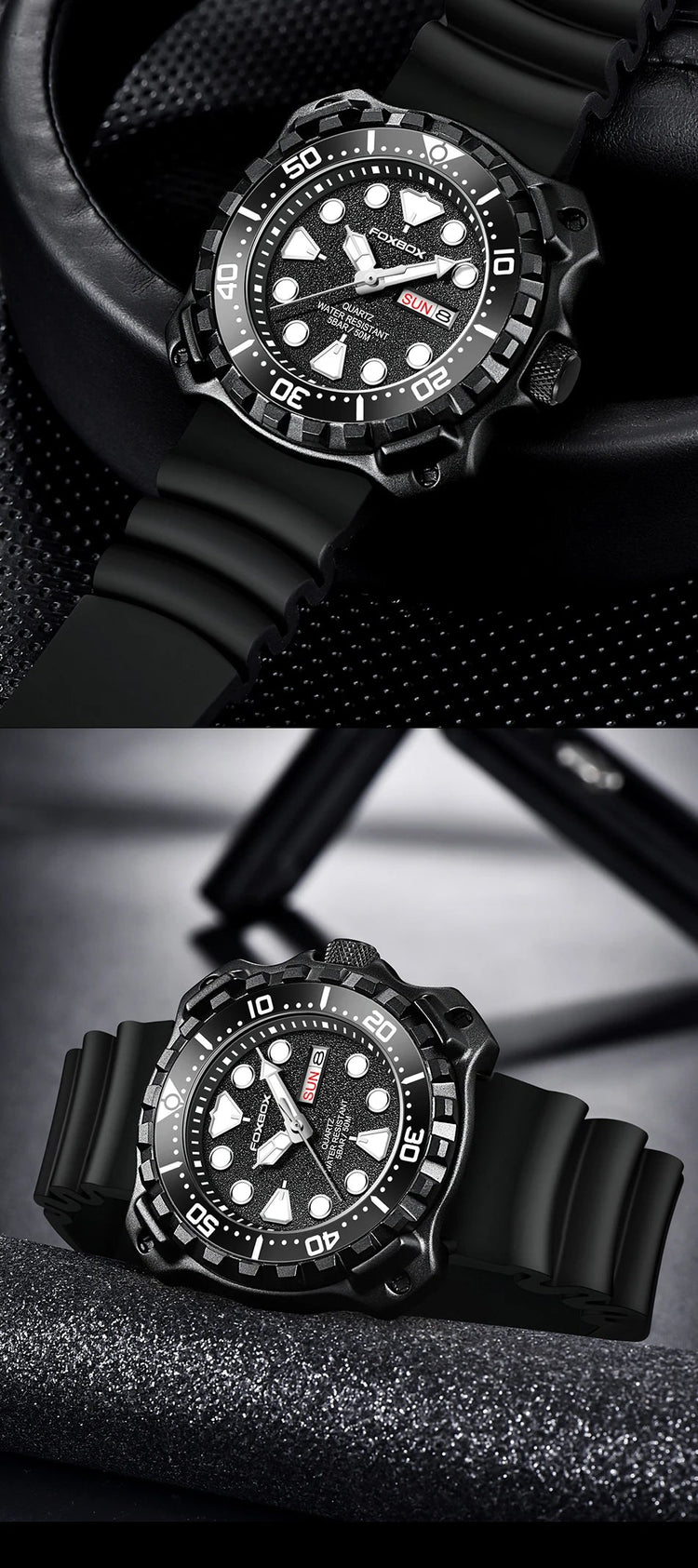 Orologio da uomo LIGE 2026 alla moda, orologio sportivo di lusso con quadrante grande, impermeabile, luminoso, al quarzo, con datario, per uomo, marca Foxbox platinumshop