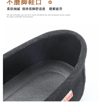 Scarpe Slip-On Artigianali in Vera Pelle per Uomo - Mocassini Casual Formali Traspiranti e Comodi con Suola in Gomma